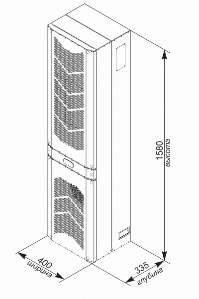 Кондиционер для шкафа настенный нержавеющая сталь UNISPLIT MHW-320S(1)SS